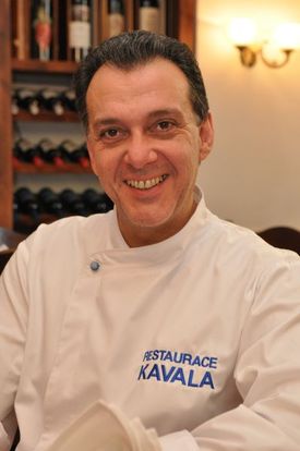 Šéfkuchař Kavaly Dimitris Koursaris.